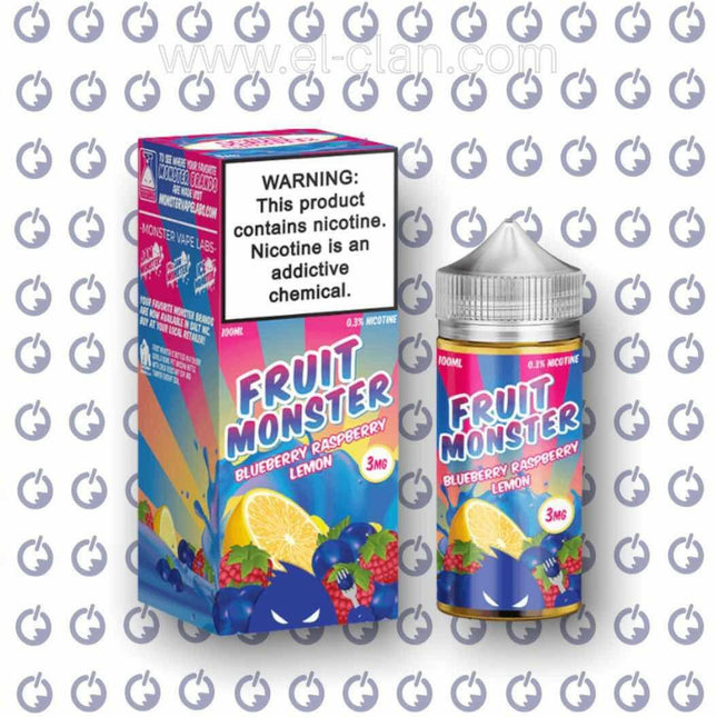 Fruit Monster Blueberry Raspberry Lemon ليمون توت⁩⁩⁩⁩ - Monster Vape Laps -  الكلان فيب el-clan.