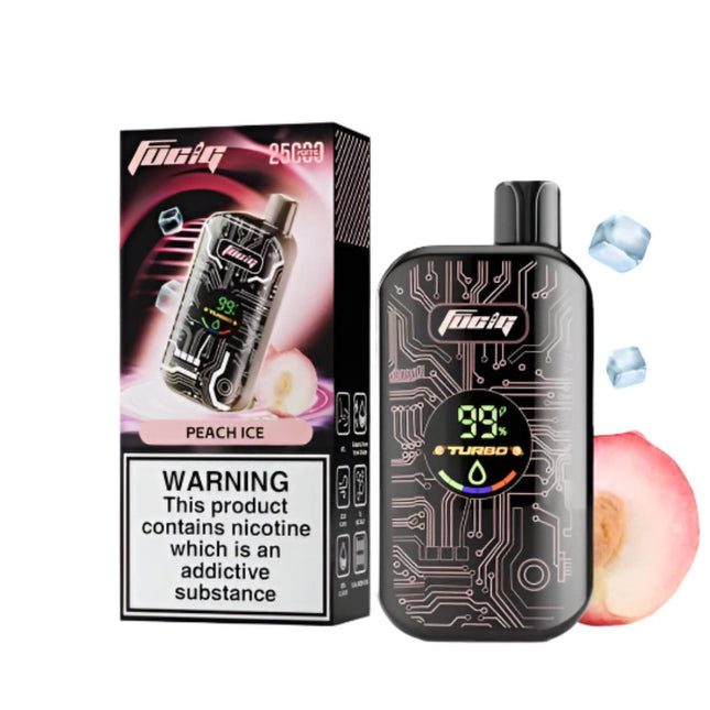Fucig 25K Peach Ice Disposable خوخ ساقع
