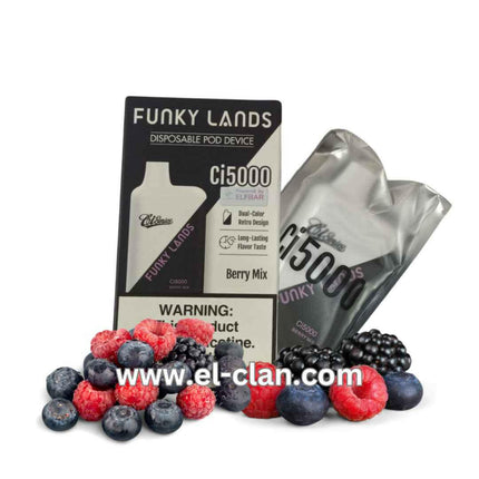 Funky Lands 5K Berry Mix مكس توت - Funky Lands -  الكلان فيب el-clan.