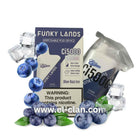 Funky Lands 5K Blue Razz Ice توت ازرق ساقع - Funky Lands -  الكلان فيب el-clan.