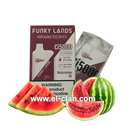 Funky Lands 5K Watermelon BG بطيخ - Funky Lands -  الكلان فيب el-clan.