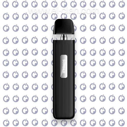 Geekvape Sonder Q Pod in black, showcasing sleek design and compact form for vaping hardware.