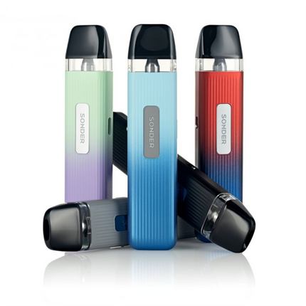 Geekvape Sonder Q Pod in black, showcasing sleek design and pod hardware for vaping enthusiasts.