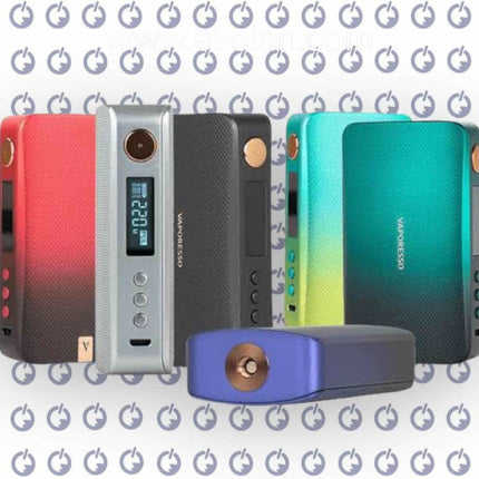 Vaporesso GEN S Mod in rose gold, a compact and stylish vape device with a sleek design and digital display screen.