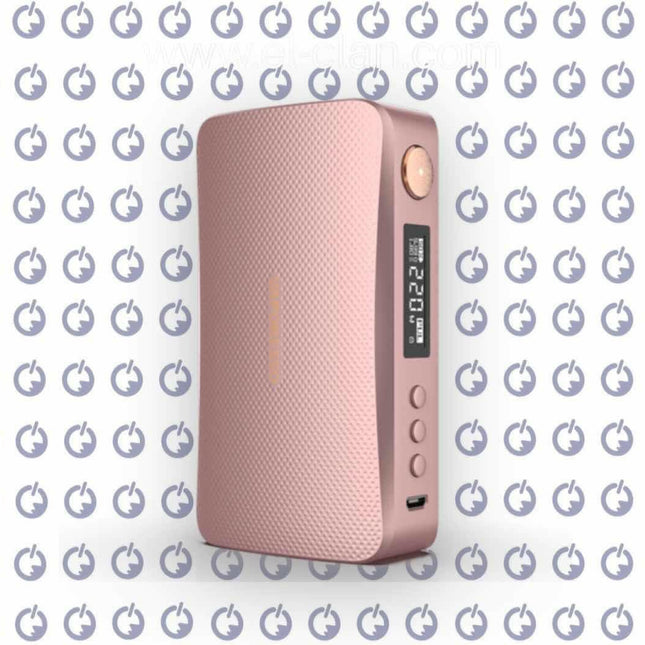Vaporesso GEN S Mod in rose gold, a compact vape device with a sleek design and digital display screen.