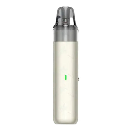 جهاز فيب هاردوير Vaporesso Vibe SE 2 بلون ذهبي لامع مع شاشة وأزرار للتحكم، مود وكيت فايب أنيق ومتكامل