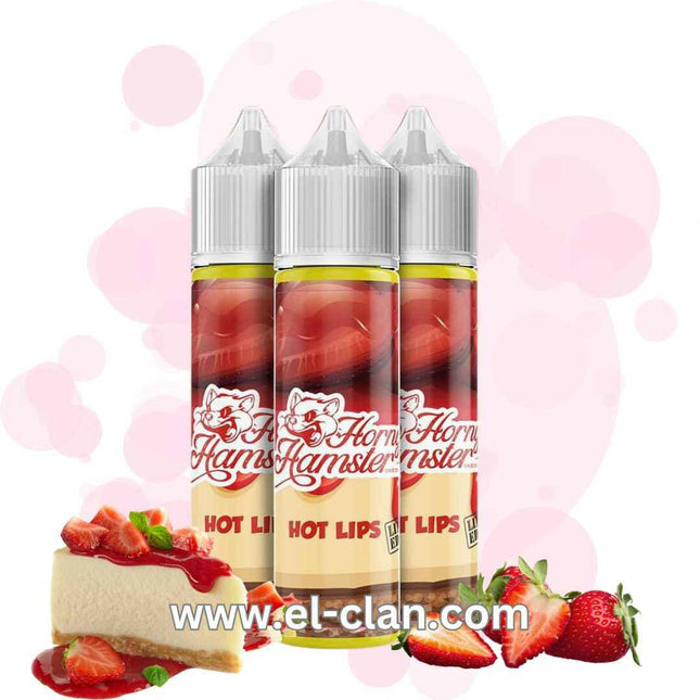 Horny Hamster Hot Lips Limited تشيزكيك فراوله - Horny Hamster E-Juice -  الكلان فيب el-clan.