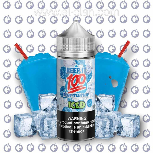 Keep it 100 Blue Slushie Iced  توت ساقع⁩⁩⁩⁩ - Keep it 100 -  الكلان فيب el-clan.