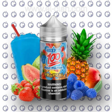 Keep it 100 Blue Slushie Tropical  توت كوكتيل⁩⁩⁩⁩ - Keep it 100 -  الكلان فيب el-clan.