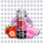 Keep it 100 Pink Burst vape liquid in 100ml bottle with 3mg nicotine, featuring pink burst and strawberry flavor.