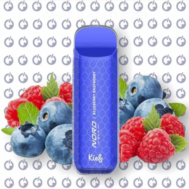 KIEF NORD BAR Blueberry Raspberry disposable نورد بار توت - Xtra Flavors -  الكلان فيب el-clan.