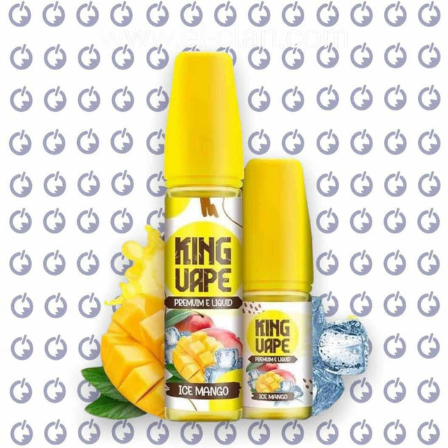 سائل فيب مانجو ساقع من ماركة King Vape E-Juice، عبوة 30 مل بنكهة مانجو منعشة وثلجية.