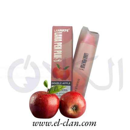 Lana Pen Plus Double Apple تفاحتين - Lana Vape Disposiable -  الكلان فيب el-clan.