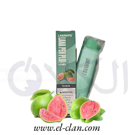 Lana Pen Plus Guava جوافة - Lana Vape Disposiable -  الكلان فيب el-clan.