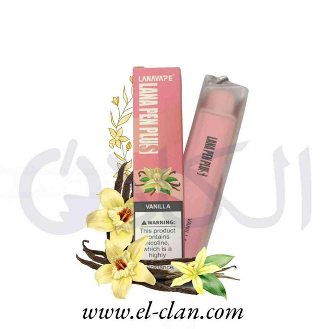 Lana Pen Plus Vanilla فانيليا - Lana Vape Disposiable -  الكلان فيب el-clan.