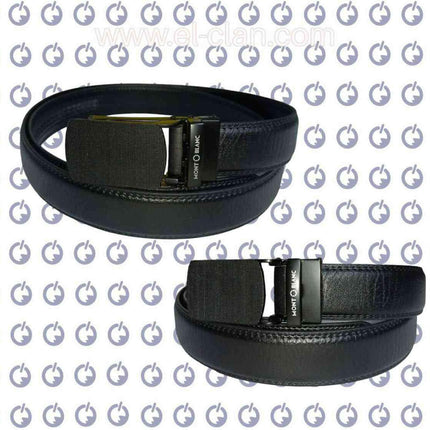 Leather Belt حزام جلد طبيعي رجالى - Men's belt -  الكلان فيب el-clan.