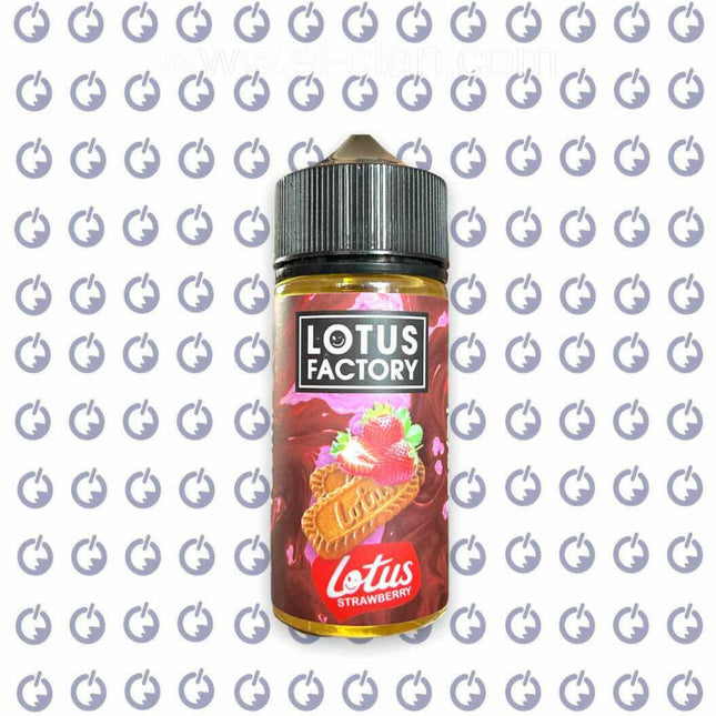 Lotus Factory Strawberry بسكويت فراوله - Lotus Factory E-Juice -  الكلان فيب el-clan.