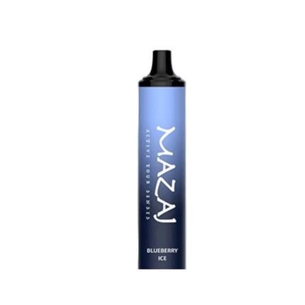 Mazaj Diamond 5K Blueberry disposable vape in blue color, showing the sleek design and branding of Mazaj Disposable.