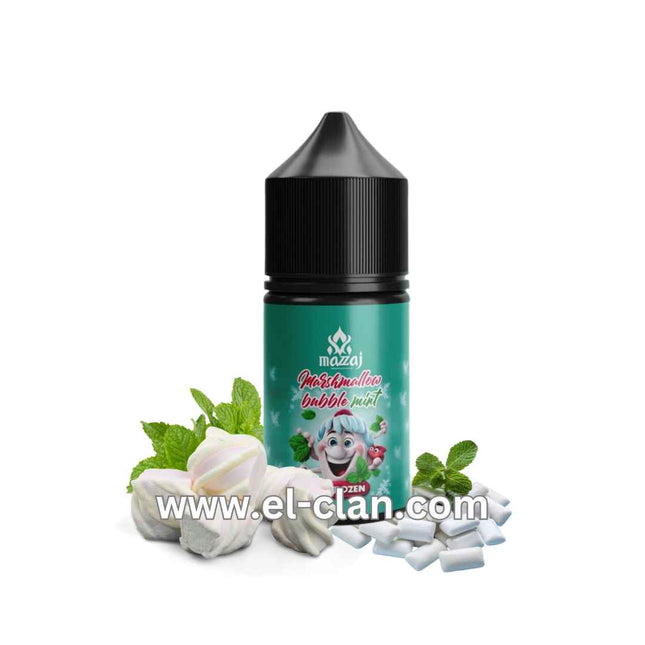 Mazaj SaltNic Marshmallow Bubble Mint مارشيملو لبان نعناع - Mazaj E-Juice -  الكلان فيب el-clan.