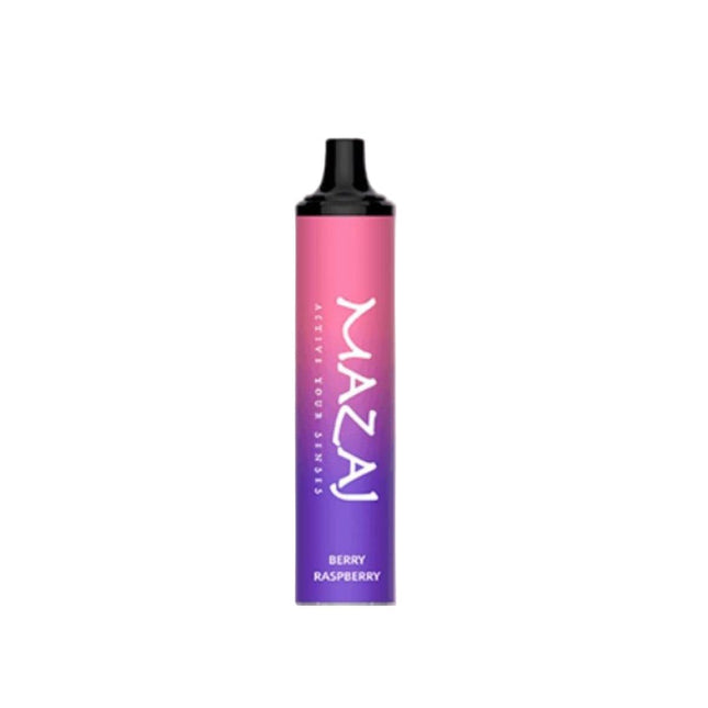 Mazaj Titan 4K Berry Raspberry disposable vape pen with 4000 puffs, featuring vibrant berry raspberry flavor and 50mg salt nicotine.