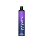 Mazaj Titan 4K disposable vape with grape and raspberry flavor, featuring 4000puffs and 50mg salt nic.