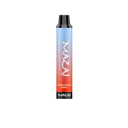 Mazaj Titan 4K Pomegranate Berry disposable vape pen with 4000 puffs, salt nicotine, in a sleek design featuring pomegranate and berry flavor.