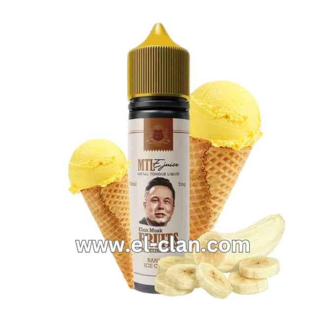 Metal Tongue Banana Ice cream ايس كريم موز - Metal Tongue e-juice -  الكلان فيب el-clan.