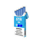 Mosmo Berry Ice disposable vape sticks, 5-pack, featuring fruity berry and cool ice flavor, in a sleek, portable design.