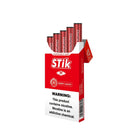 Set of five Mosmo Stick disposable vape pens in cherry lemon flavor, featuring compact design and colorful branding.