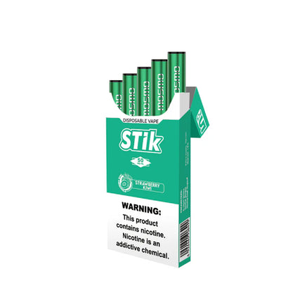 Mosmo Strawberry Kiwi disposable vape sticks, 5-pack, featuring fruity flavor and compact design for easy use.