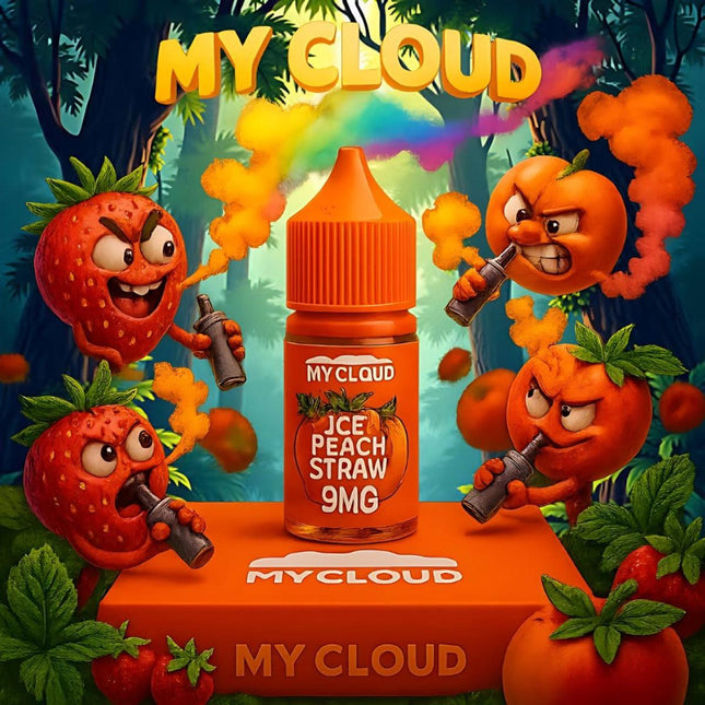 My Cloud Ice Peach Straw فراوله خوخ ساقع