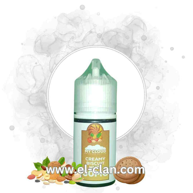 My Cloud SaltNic Creamy Biscuit Nuts بسكويت مكسرات - My Cloud E-Juice -  الكلان فيب el-clan.