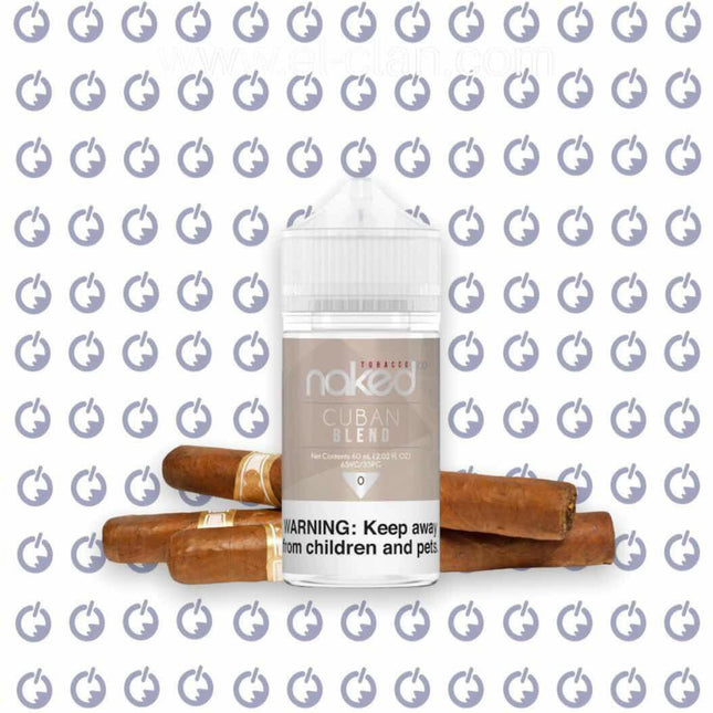 تبغ سيجار Naked 100 Cuban Blend فيب ليكويد مستورد بطعم غني وناعم، عبوة 60 مل بقوة 3 نيكوتين.