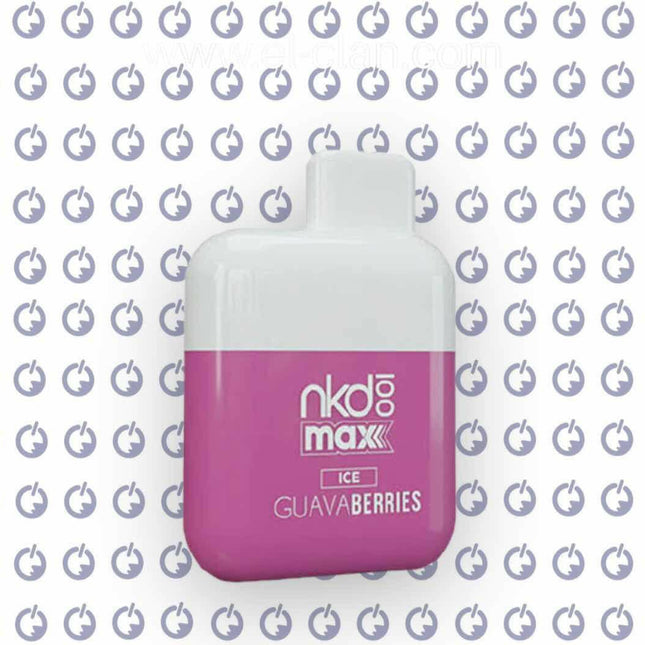 Naked Max Guava Berries Ice disposable جوافه توت - naked disposable -  الكلان فيب el-clan.
