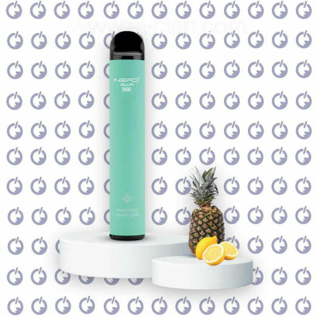 Nerd Bar Pineapple Lemon Lime disposable اناناس ليمون - Puff EGY -  الكلان فيب el-clan.