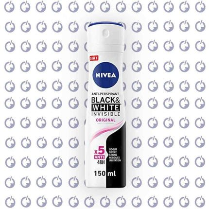 Nivea Black & White Invisible Original سبراي بلاك اند وايت - Nivea -  الكلان فيب el-clan.