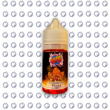 Oops E-Juice OOPS توباكو مكسرات فيب ليكويد محلي, 30ml bottle with tobacco and nut flavor profile.