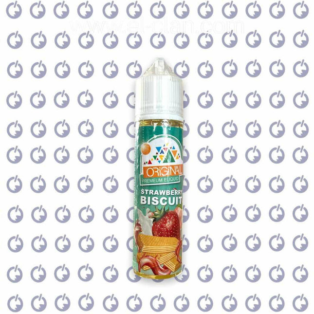 سائل فيب بنكهة فراولة وبسكويت من علامة Original Sauce E-Juice، عبوة 60 مل مع نسبة نيكوتين 3 ملغ