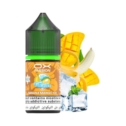 OX Passion SaltNic Banana Mango Ice موز مانجو ساقع