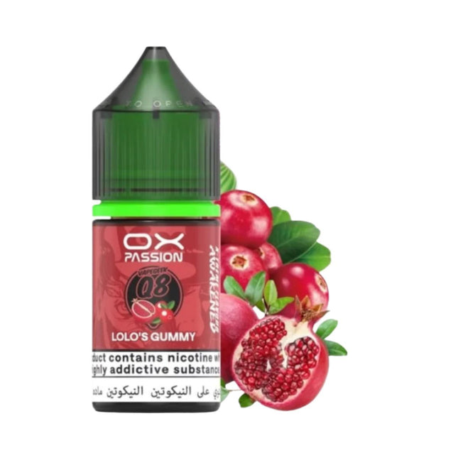 OX Passion SaltNic Lolos Gummy رمان كاندي