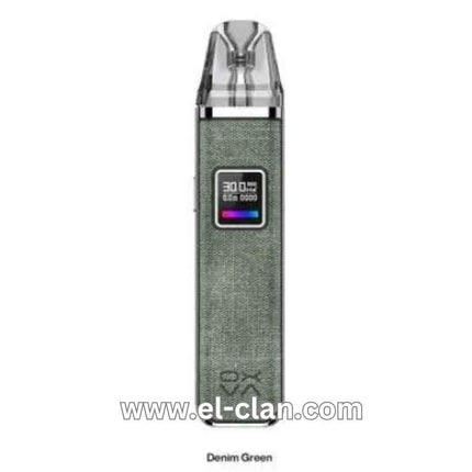 Oxva Xlim Pro Pod in brown leather, a sleek vape hardware device with a compact design and textured finish.