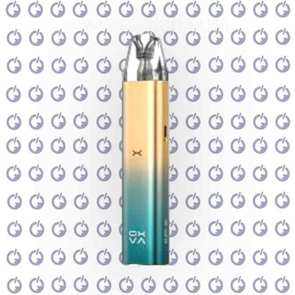 OXVA Xlim SE Pod in purple and silver, showcasing sleek design and compact size for vaping hardware.