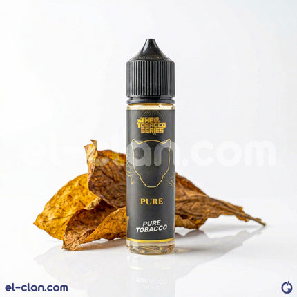 Pink Panther Pure Tobacco فيب ليكويد مستورد, 60ml, 12mg nicotine, pink and black packaging with Pink Panther branding.