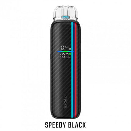 عبوة فيب هاردوير Aspire Pixo Max من Aspire تظهر أمامها عبوة صغيرة مع تصميم أنيق ويحتوي على جهاز بود مدمج.