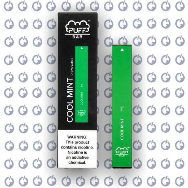 Puff bar cool mint disposable فيب بف بار نعناع ساقع - puff bar disposable -  الكلان فيب el-clan.