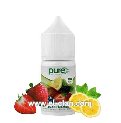 Pure Black Mamba فراولة توت ليمون ساقع - Pure E-Juice -  الكلان فيب el-clan.