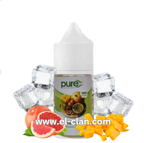 Pure Boat Evo مانجو جوافة باشون فروت - Pure E-Juice -  الكلان فيب el-clan.