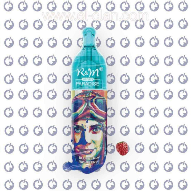 R and M Paradise Blueberry Rasperry Ice disposable توت برى - RandM Dazzle -  الكلان فيب el-clan.
