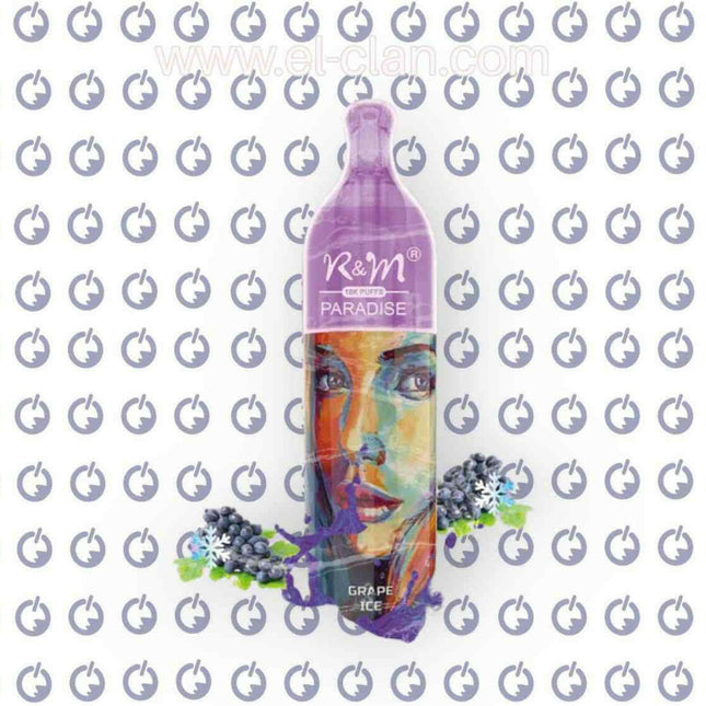 R and M Paradise Grape Ice disposable عنب ساقع - RandM Dazzle -  الكلان فيب el-clan.