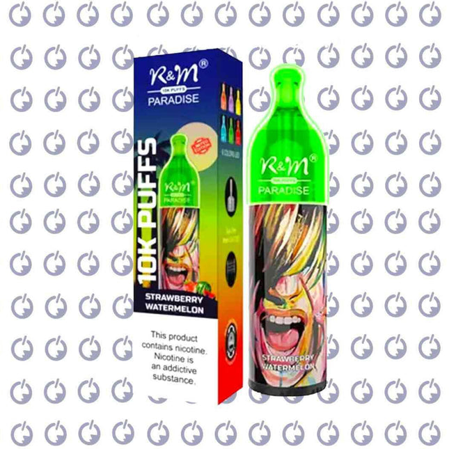 R and M Paradise Strawberry Watermelon disposable بطيخ فراولة - RandM Dazzle -  الكلان فيب el-clan.